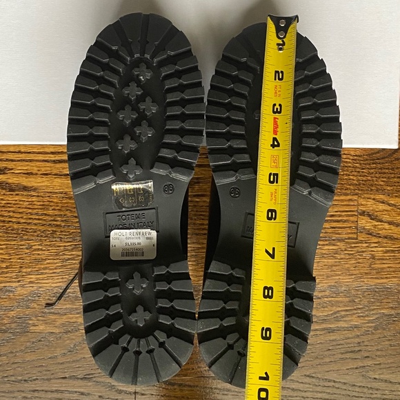 NWT TOTEME The Husky Leather Combat Boots - Sz IT 36(6) - Picture 10 of 16